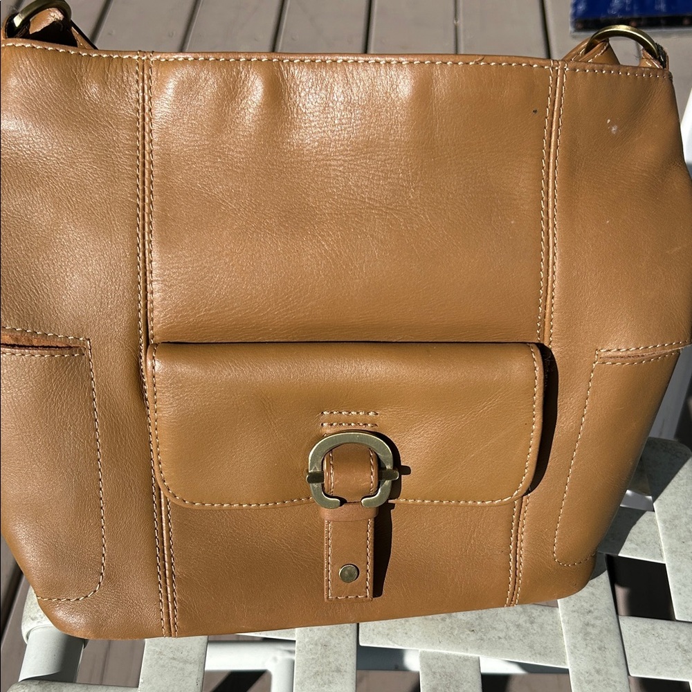 Naturalizer Leather Tan Shoulder Bag